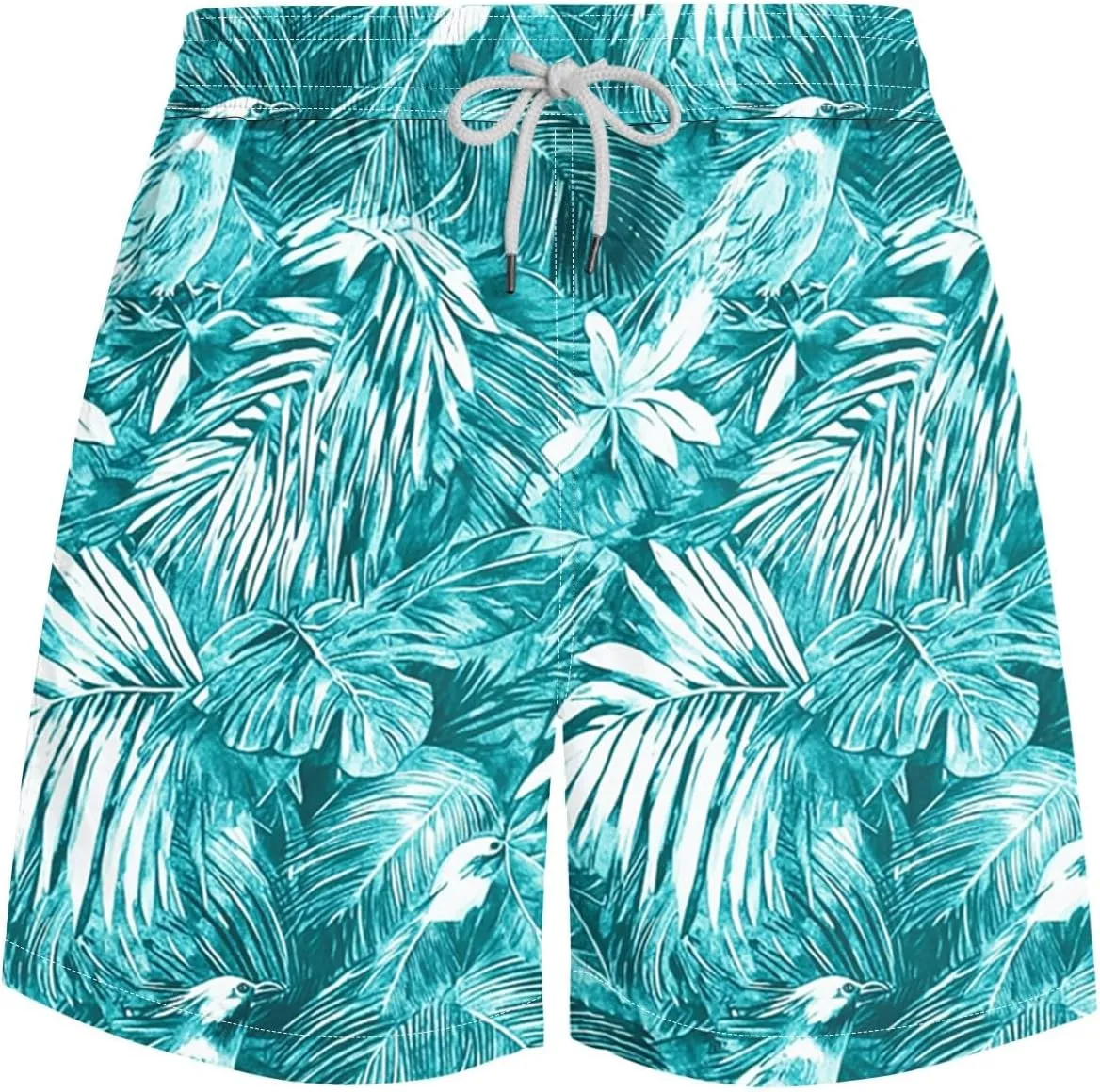 Men's Shorts 2025 Casual Hawaiian Beach Board Shorts Plus Size Men Palm Floral Boho Swim Trunks Quick Dry Lightweight