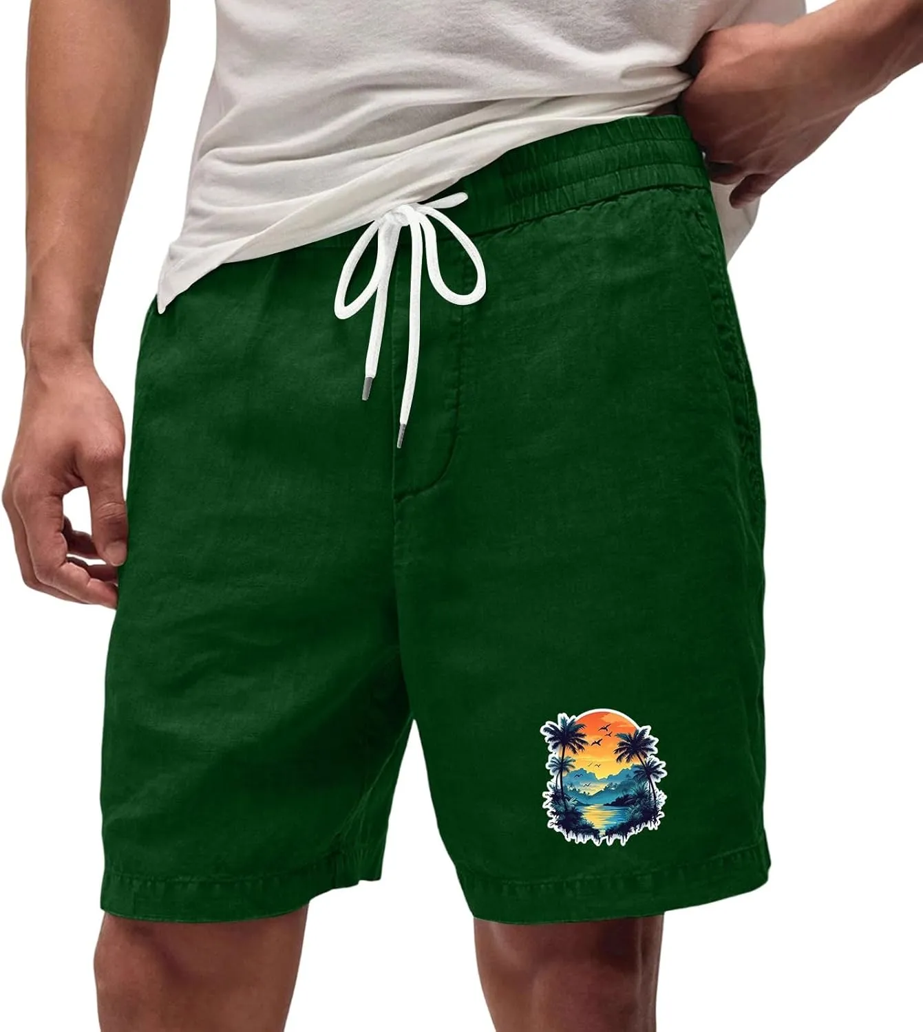 Men's Shorts Mens Basketball Shorts Loose Fit 5 Inch Quick Dry Graphic Comfy Fashion Vacation Baggy Exercise