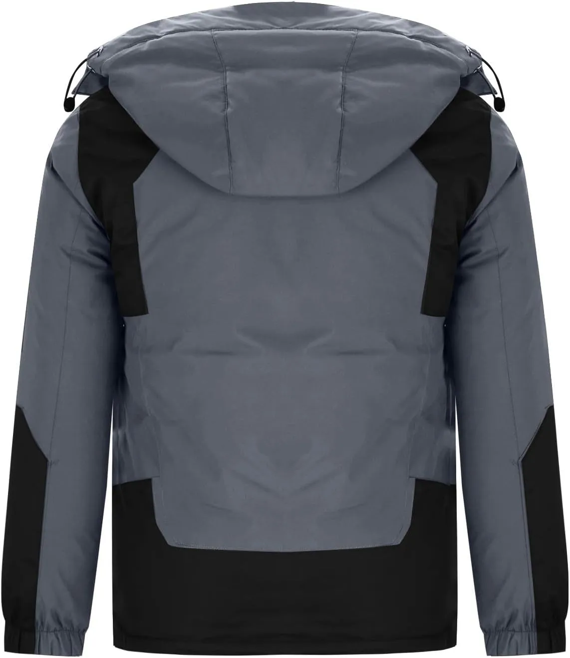 Men's Ski Puffer Jacket Hooded Warm Winter Snow Coat Waterproof Mountain Windbreaker Down Jacket for Hiking Traval