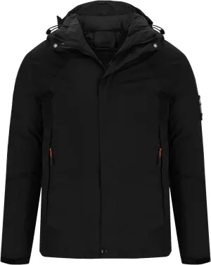 Men's Ski Puffer Jacket Hooded Warm Winter Snow Coat Waterproof Mountain Windbreaker Down Jacket for Hiking Traval