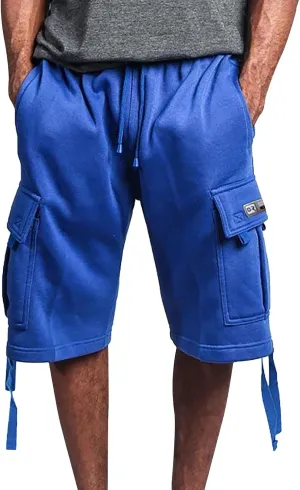 Mens Tactical Cargo Long Shorts 3/4 Casual Hiking Capri Pants Below Knee Length Multi Pocket Athletic Running Shorts