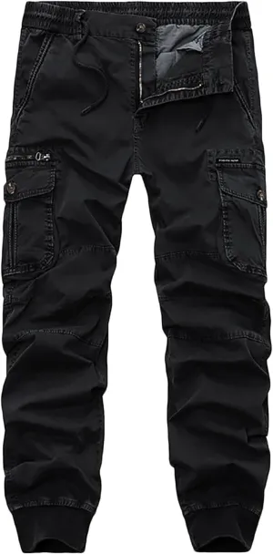 Mens Tactical Pants Multi Pockets Outdoor Mountain Hiking Pants Cargo Pants Scratch-Resistant Hunting Trousers