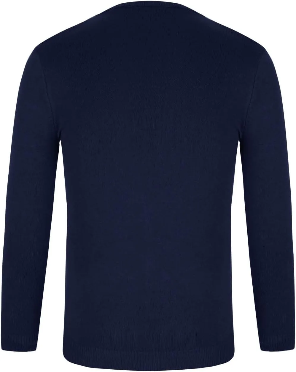 Men's V Neck Sweater Soft Casual Classic Ribbed Knit Pullover Top Lightweight Comfy Long Sleeve Sweaters T Shirts