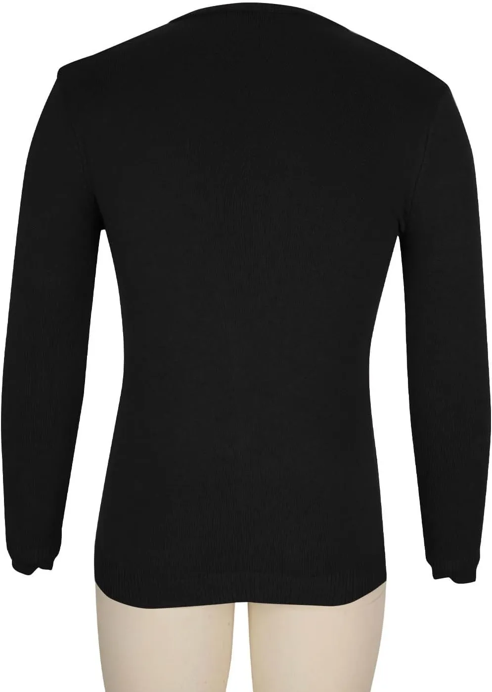 Men's V Neck Sweater Soft Casual Classic Ribbed Knit Pullover Top Lightweight Comfy Long Sleeve Sweaters T Shirts