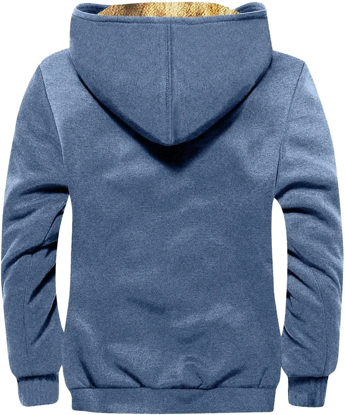 Men's Western Vintage Print Sherpa Fleece Lined Jackets Winter Warm Cozy Outerwear Quilted Down Varsity Coat Hooded