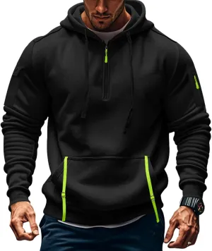 Mens Zip Up Hoodies With Pocket Casual Fashion Long Sleeve Graphic Oversized Pullover Sweatshirts