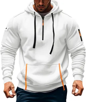 Mens Zip Up Hoodies With Pocket Casual Fashion Long Sleeve Graphic Oversized Pullover Sweatshirts