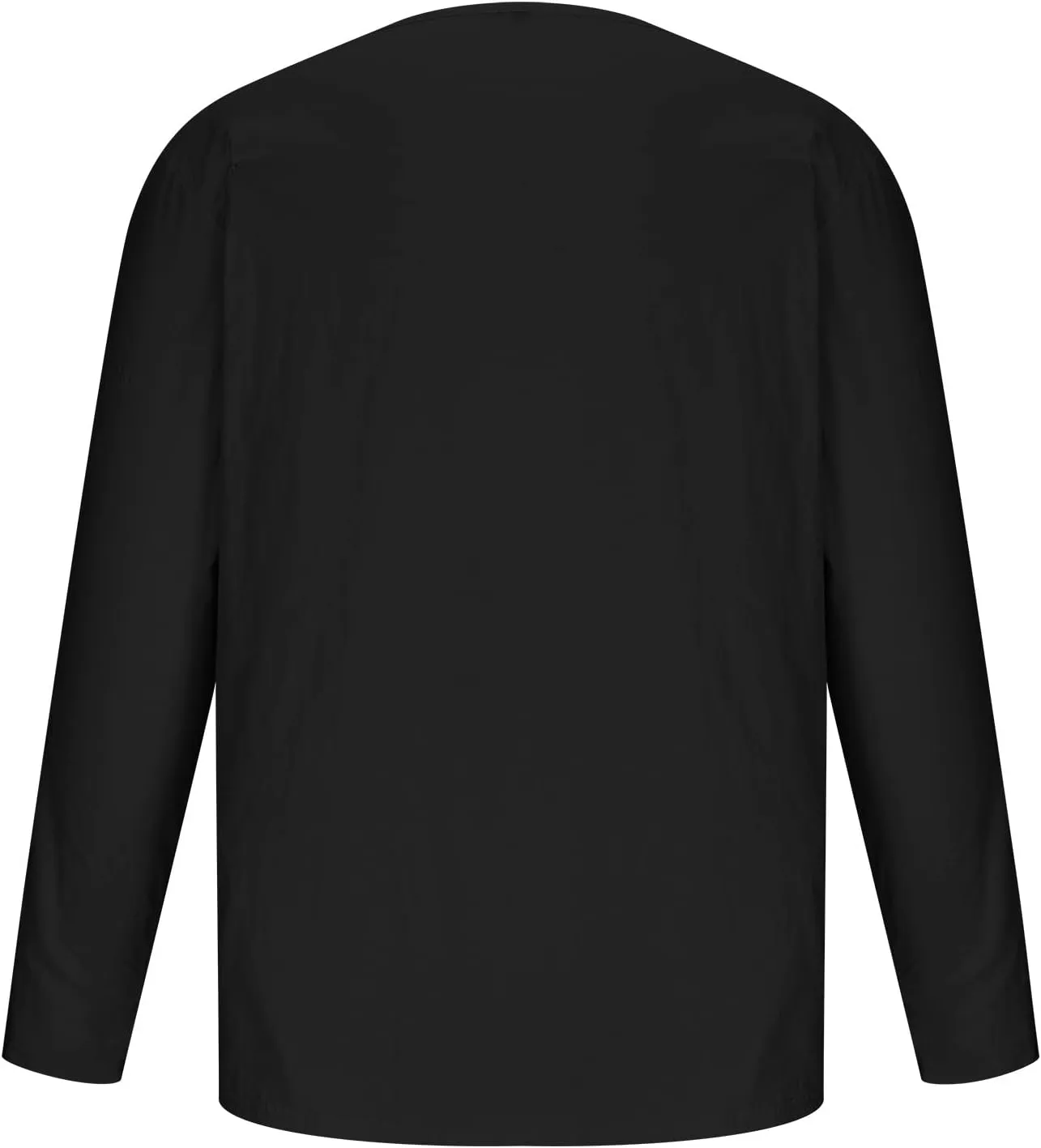 Muscularfit Mens Cotton Linen Shirts Casual Stylish Deep V Neck 3/4 Sleeve 2023 Summer Top Loose Regular-Fit Elegant T Shirt