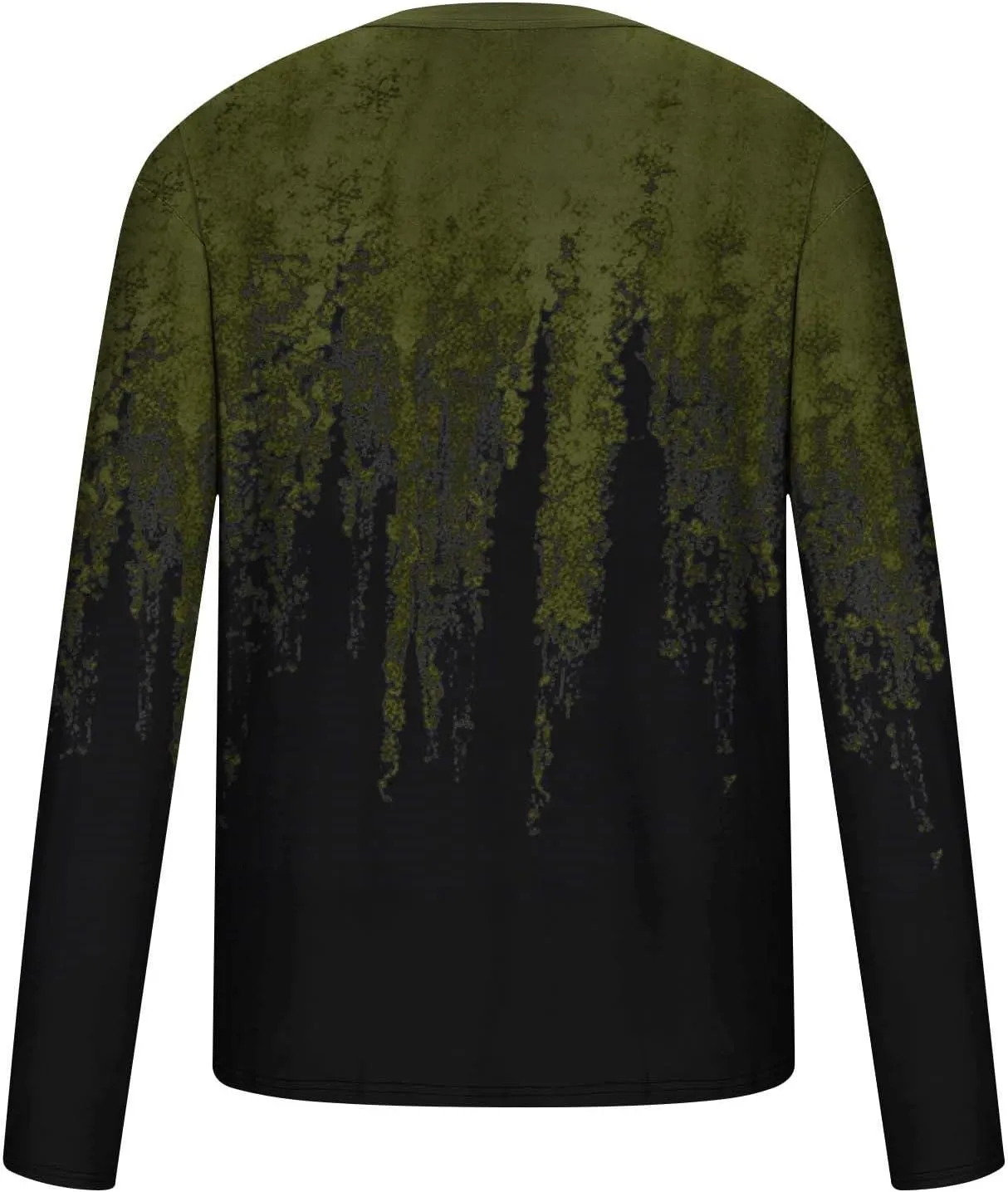 Muscularfit Mens Long Sleeve Shirts Casual Gradient Color Loose Pullover Graphic Tee Shirts Fall Fashion Athletic Sweatshirts