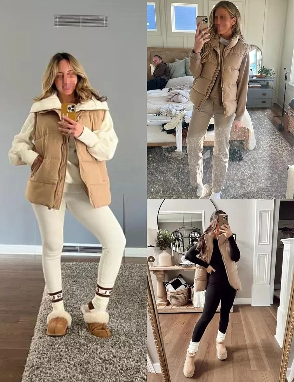 Oversized Long Puffer Vest Women Winter Sleeveless Lightweight Puffy Vests Puffer Jacket Coats Outerwear Down Vest