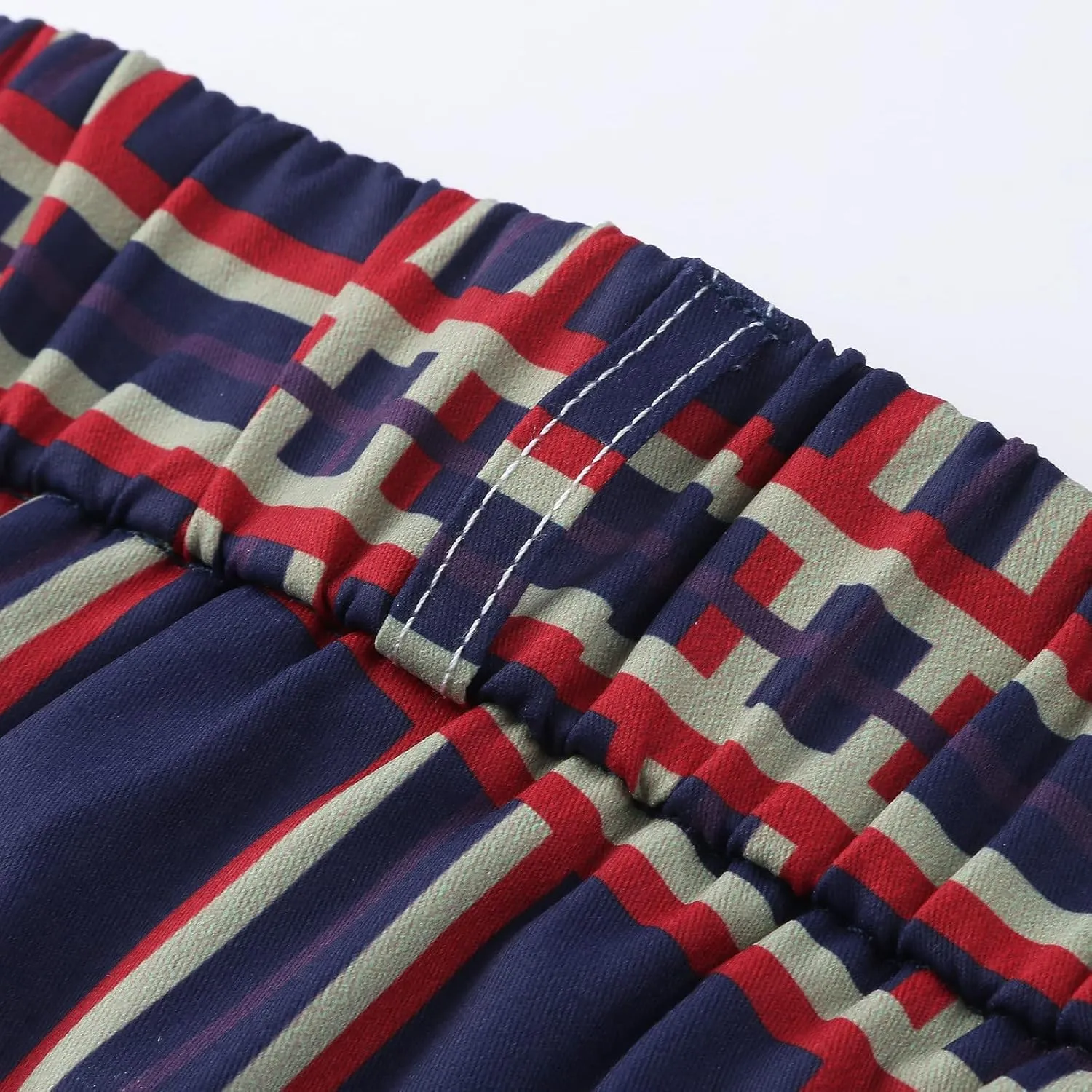 Plaid Pants for Men Slim Fit Flat Front Skinny Chino Dress Pants Checkered Business Casual Pants Stretch Golf Trousers