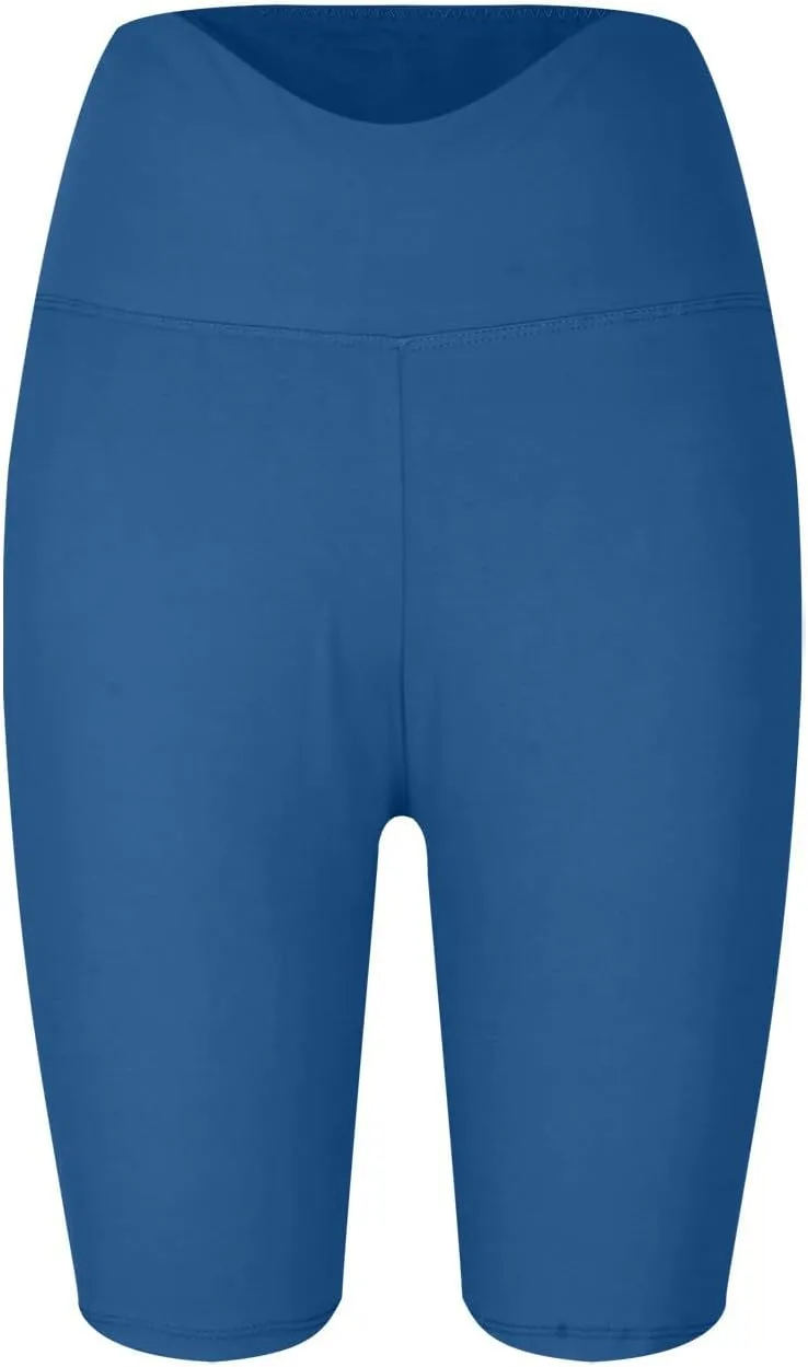 Plus Size Biker Shorts with Pockets for Women-High Waisted Athletic Leggings Bike Shorts for Yoga Workout