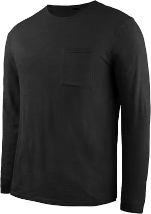PrettyGuide Men's Cotton Long Sleeve Shirts Undershirt Lightweight Casual Crewneck Pocket T-Shirt