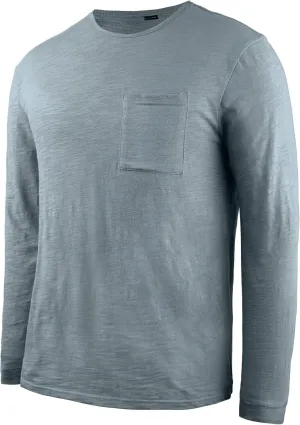 PrettyGuide Men's Cotton Long Sleeve Shirts Undershirt Lightweight Casual Crewneck Pocket T-Shirt