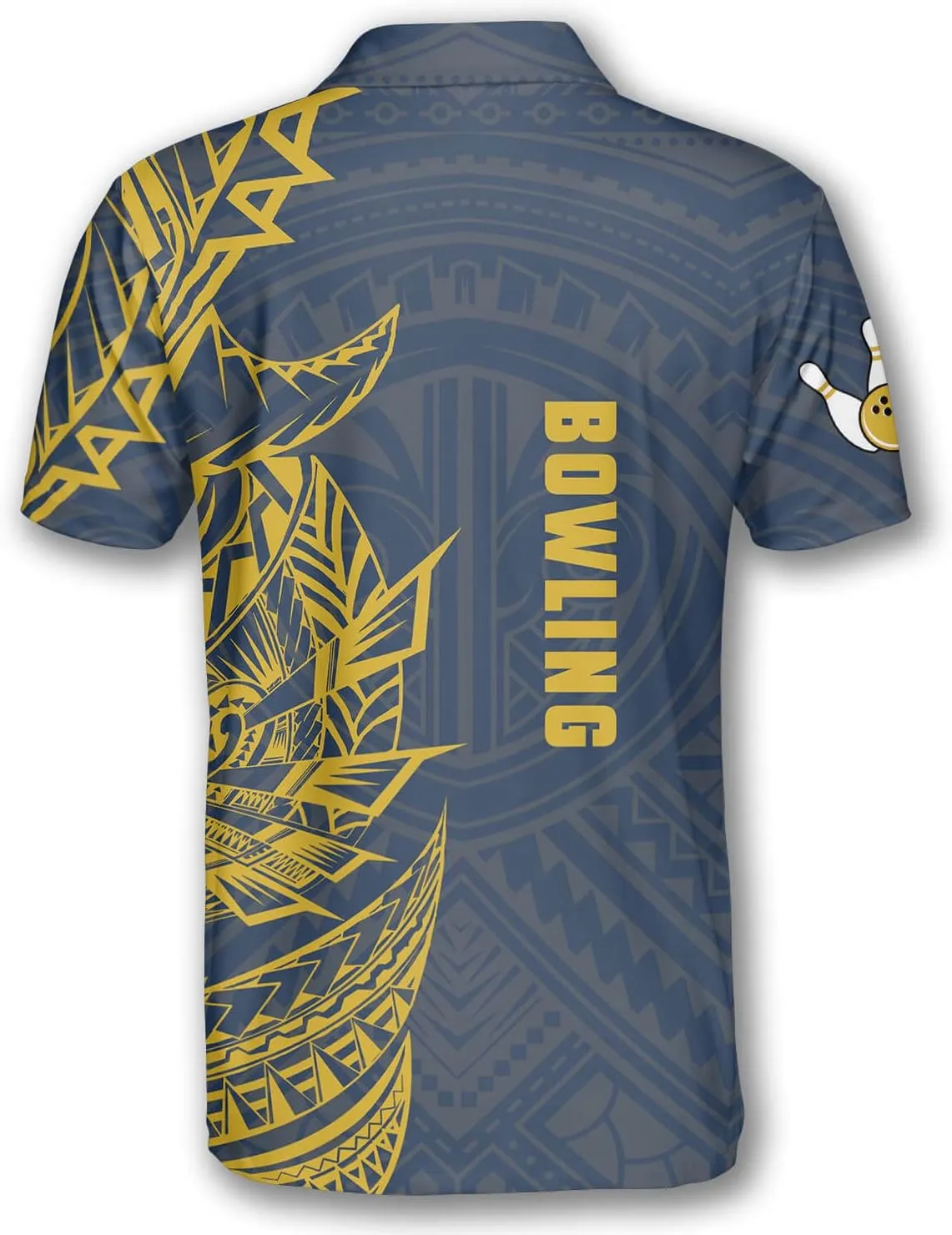PRIMESTY Bowling Shirts for Men, Short-Sleeve Bowling Jerseys for Team, Bowling Men's Polo Shirts