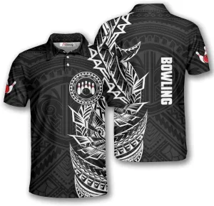 PRIMESTY Bowling Shirts for Men, Short-Sleeve Bowling Jerseys for Team, Bowling Men's Polo Shirts