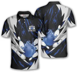 PRIMESTY Bowling Shirts Gift for Bowling Lover, Bowling Shirt for Men Women Polo Team 3D Unisex Jersey Short Sleeve Funny