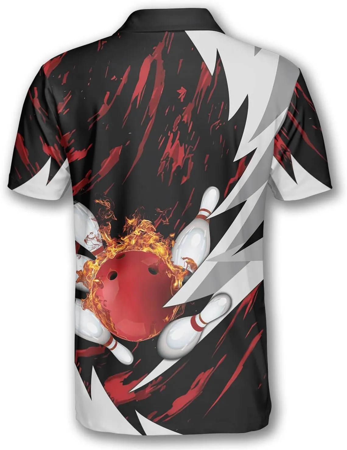 PRIMESTY Bowling Shirts Gift for Bowling Lover, Bowling Shirt for Men Women Polo Team 3D Unisex Jersey Short Sleeve Funny