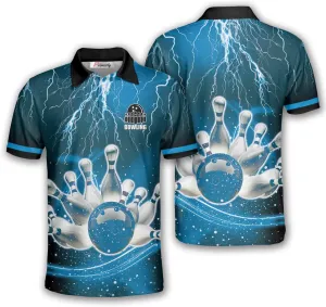 PRIMESTY Bowling Shirts Gift for Bowling Lover, Bowling Shirt for Men Women Polo Team 3D Unisex Jersey Short Sleeve Funny