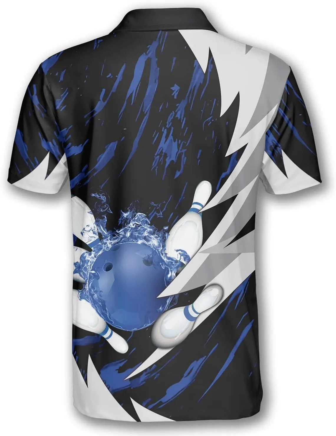 PRIMESTY Bowling Shirts Gift for Bowling Lover, Bowling Shirt for Men Women Polo Team 3D Unisex Jersey Short Sleeve Funny