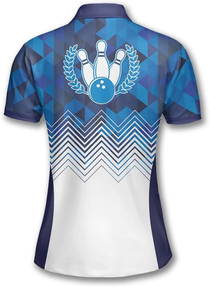 PRIMESTY Custom Bowling Shirts for Women- Short-Sleeve Bowling Shirts for Girls- Personalized Bowling Jerseys