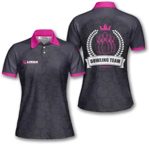 PRIMESTY Custom Bowling Shirts for Women- Short-Sleeve Bowling Shirts for Girls- Personalized Bowling Jerseys