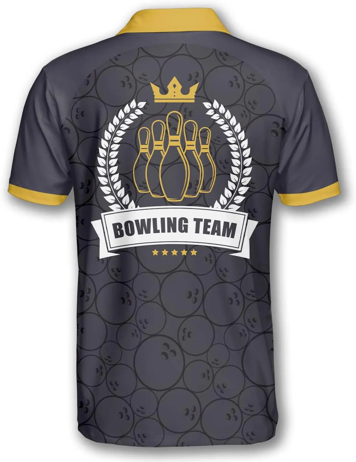 PRIMESTY Custom Bowling Shirts- Short-Sleeve Bowling Shirts for Men- Personalized Bowling Shirts Men's Polo