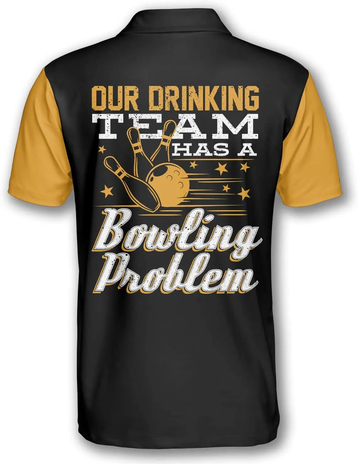 PRIMESTY Custom Bowling Shirts- Short-Sleeve Bowling Shirts for Men- Personalized Bowling Shirts Men's Polo