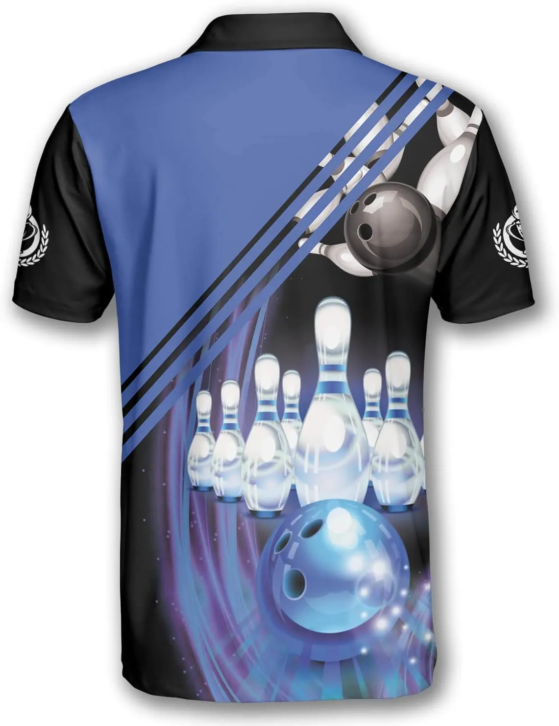 PRIMESTY Custom Bowling Shirts- Short-Sleeve Bowling Shirts for Men- Personalized Bowling Shirts Men's Polo