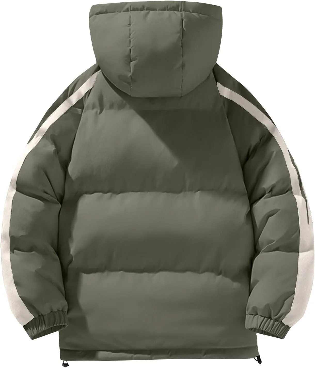 Puffer Jackets for Men 2024 Fall Winter Warm Down Coat with Hood Windproof Insulated Thermal Jacket Quilted Outerwear