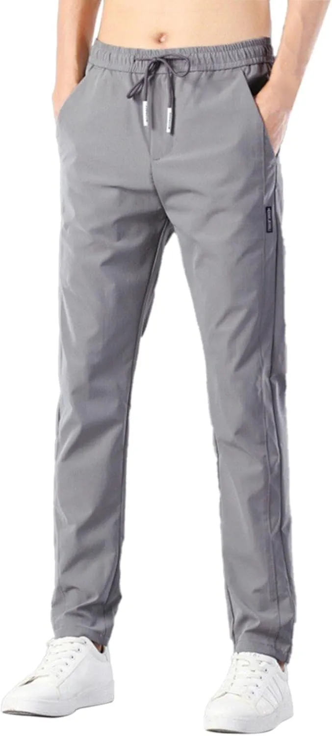 Quick Dry Gym Joggers Sweatpants for Men Causal Slim Fit Running Trousers Big and Tall Workout Jogging Trousers