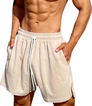 Quick Dry Workout Shorts for Men Lightweight Outdoor Gym Athletic Short Knee Length Travel Golf Camping Casual Running Short