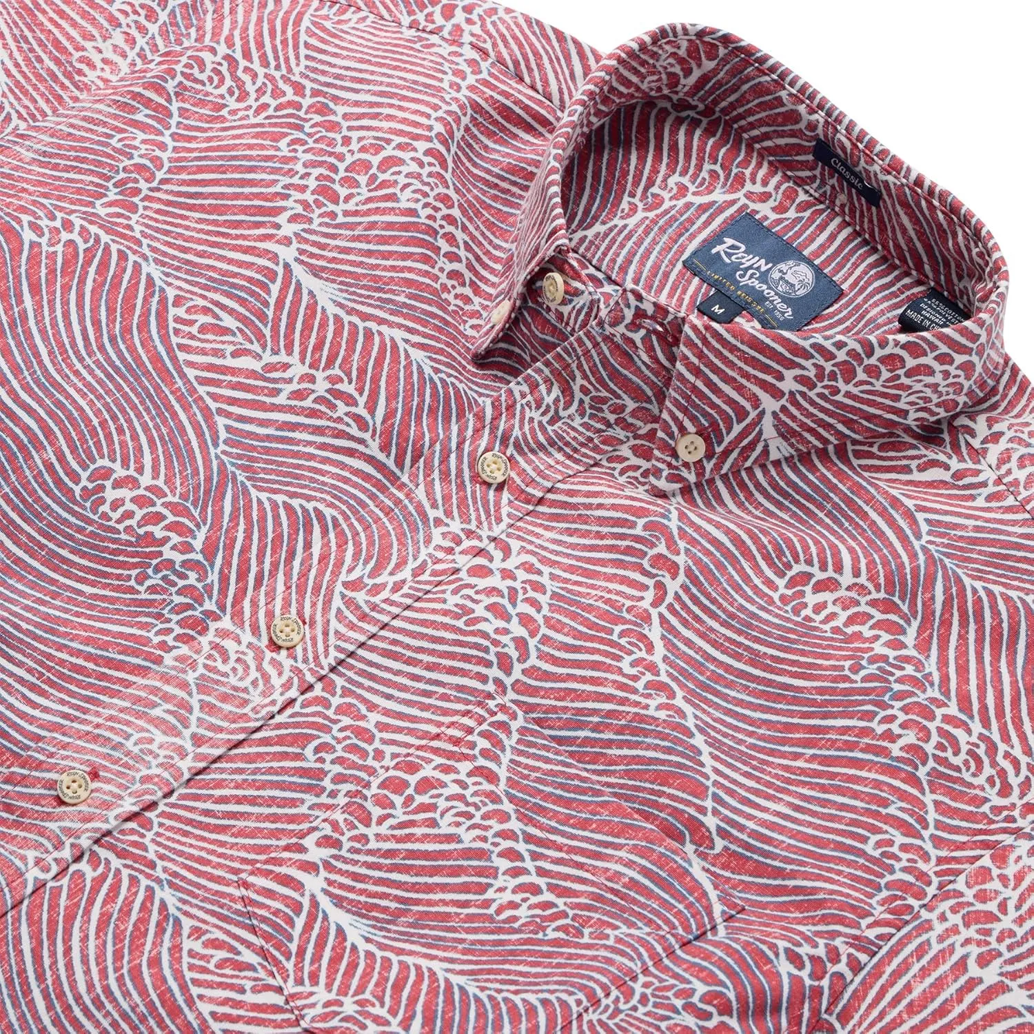 Reyn Spooner Oceanic Hawaiian Aloha Shirt - Button Front