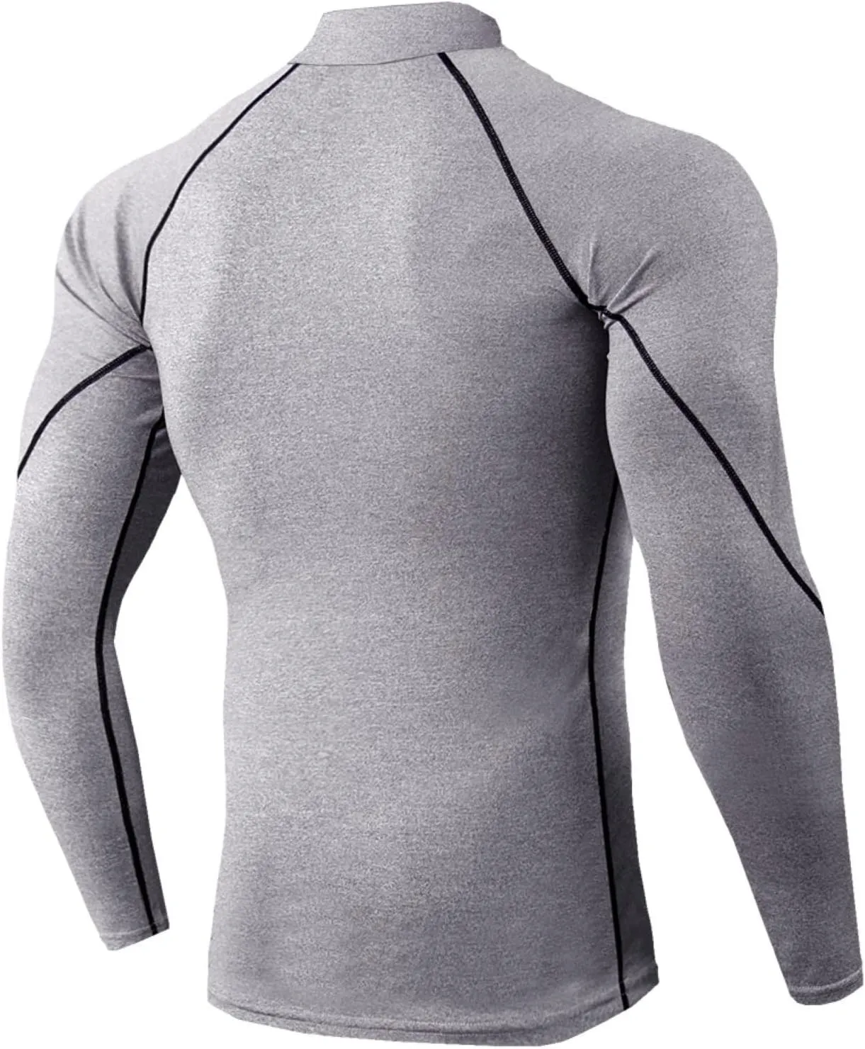 Sports Compression Shirt for Men Long Sleeve Workout Baselayer Shirts Quick Dry Gym Yoga Athletic Running Tee Tops