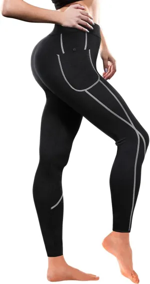 TrainingGirl Women Neoprene Sauna Leggings Sweat Shorts Weight Loss Workout Running Capris Slimming Compression Thermo Pants