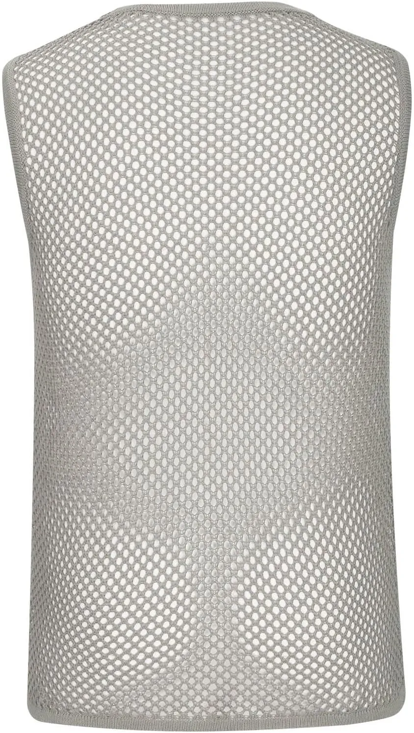 Uillui Men's Mesh Fishnet Muscle Shirts See Through Mesh Party Vest Tops Workout Muscle Tank Fitted Crew Neck Base Layer Tee