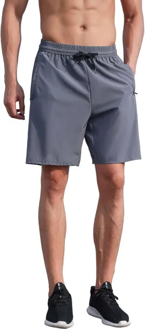 WENKOMG1 Mens Gym Shorts 3" Quick Dry Bodybuilding Workout Shorts Lightweight Running Jogging Lounge Gym Bottoms