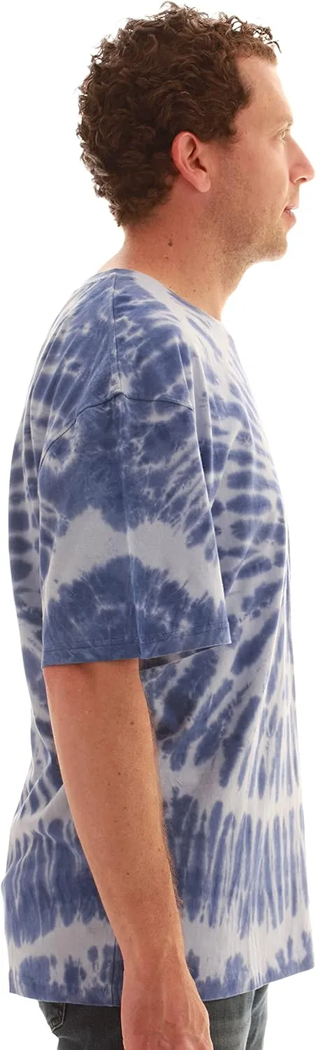 Whiskey & Oak Mens Tie Dye T-Shirt  Crew Neck Tee Shirt