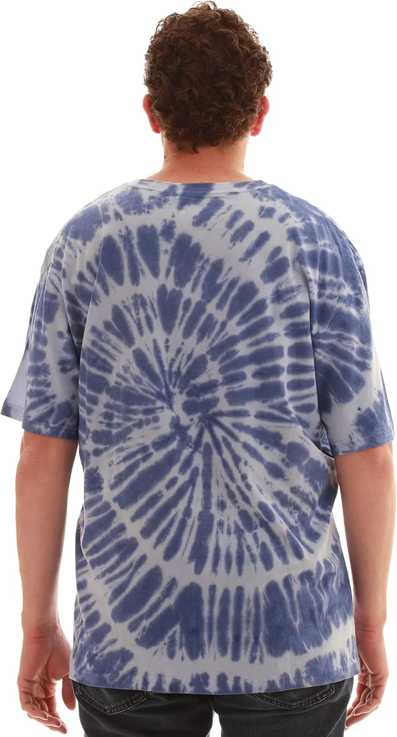 Whiskey & Oak Mens Tie Dye T-Shirt  Crew Neck Tee Shirt