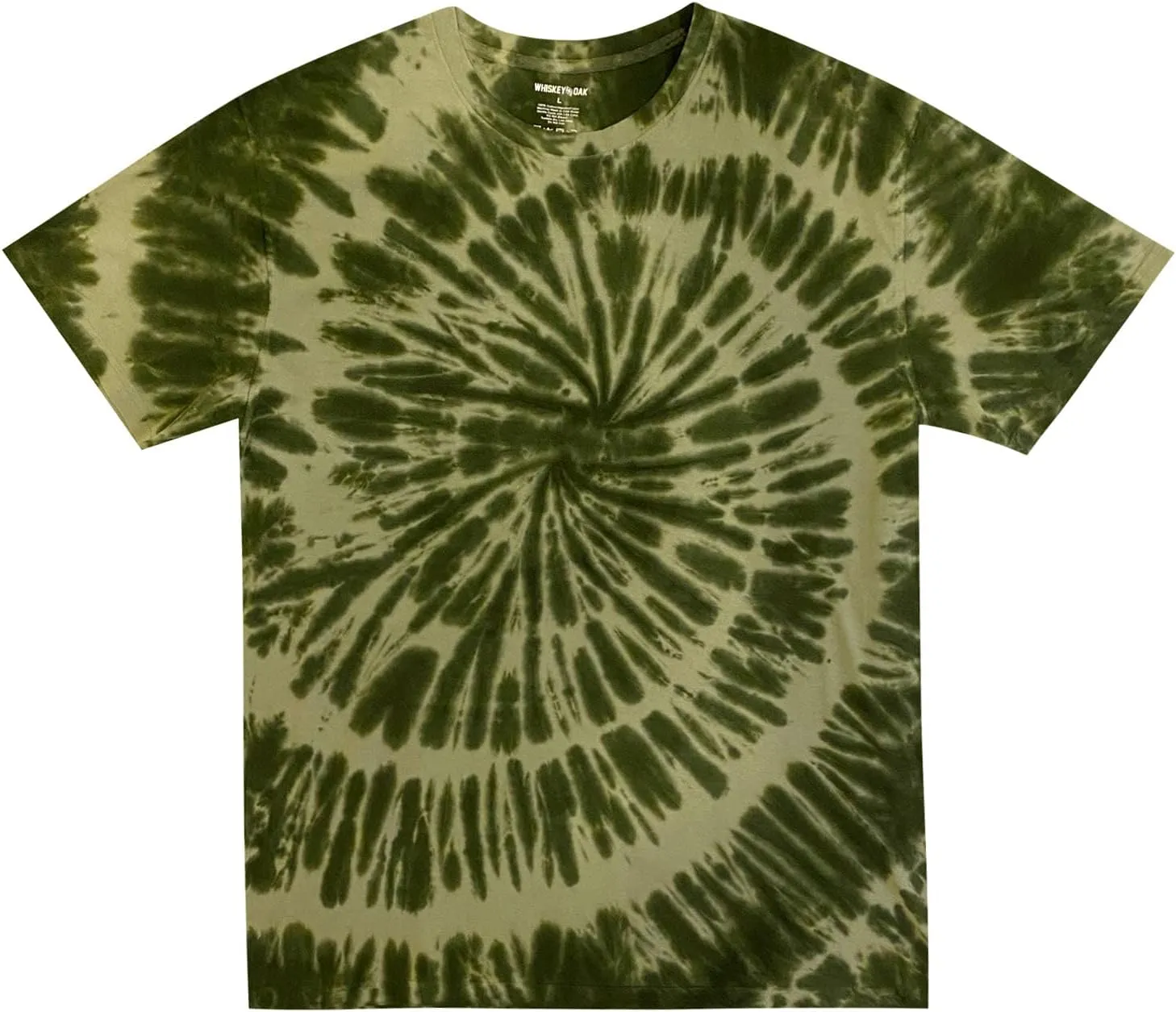 Whiskey & Oak Mens Tie Dye T-Shirt  Crew Neck Tee Shirt