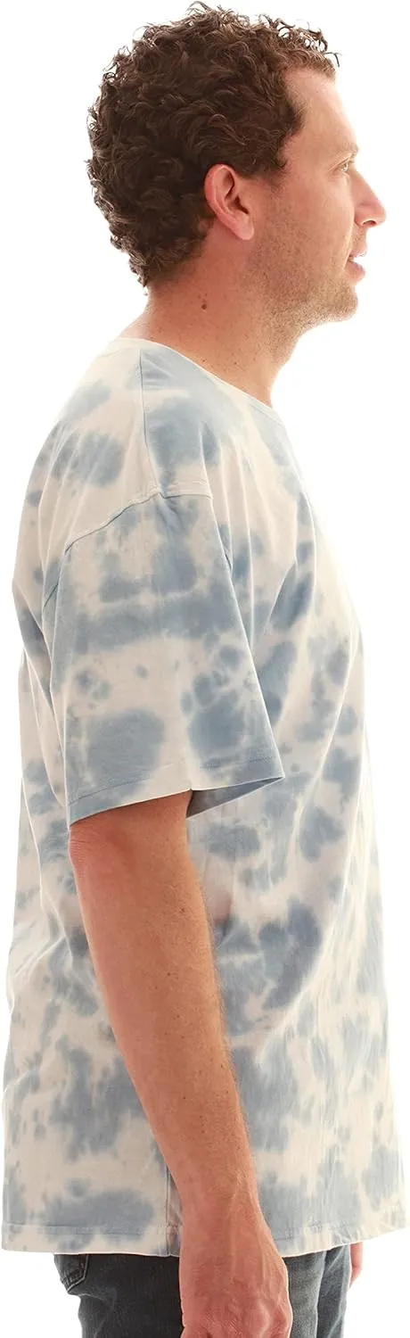 Whiskey & Oak Mens Tie Dye T-Shirt  Crew Neck Tee Shirt