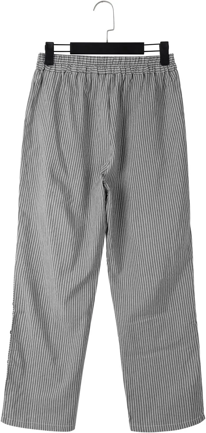 Womens Cotton Linen Palazzo Pants Loose Cotton and Linen Casual Pants Wide Leg Long Lounge Pant Trousers Straight