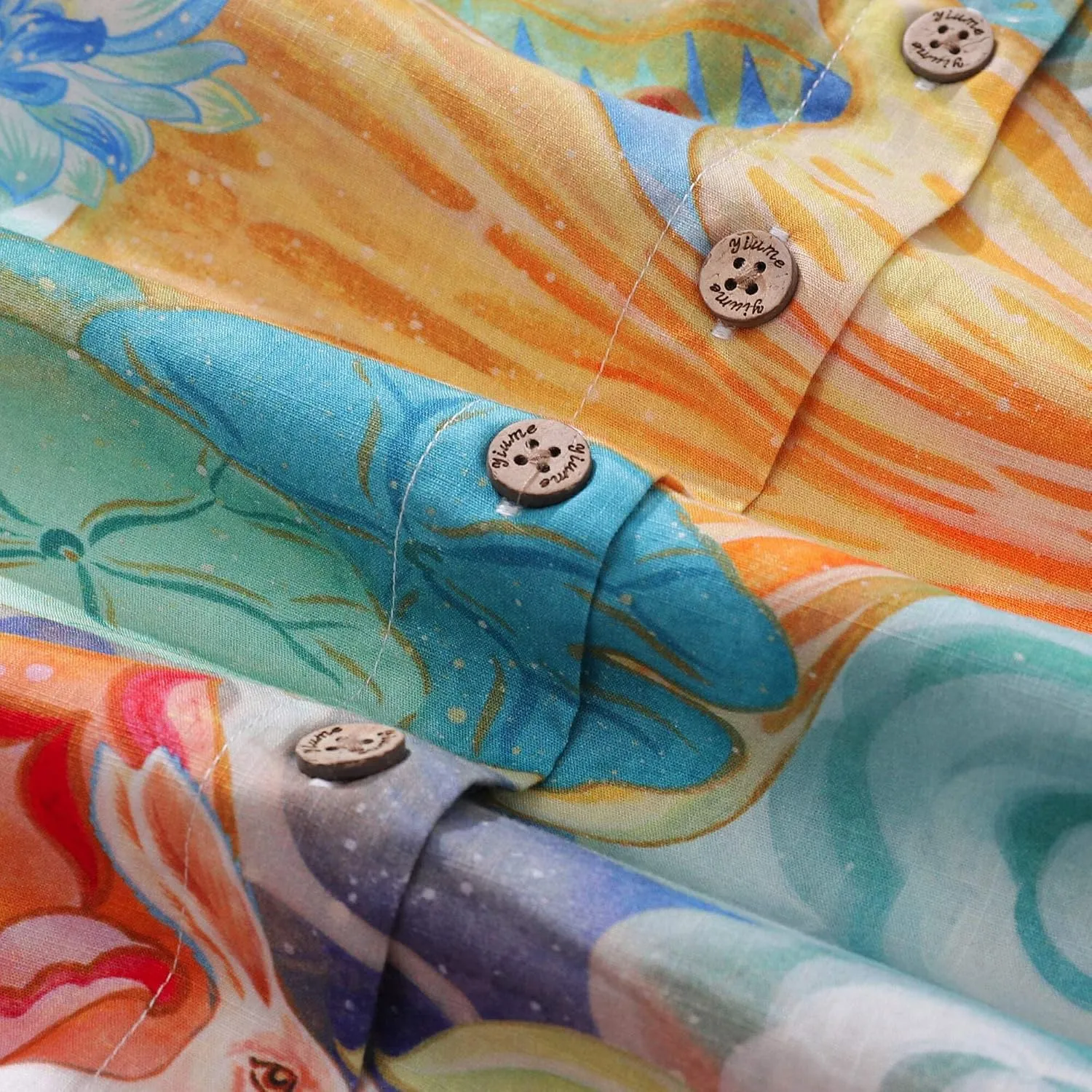 Womens Hawaiian Shirts Tropical Print Short Sleeve Button Down Shirt Casual Hawaii Beach Top Blouse
