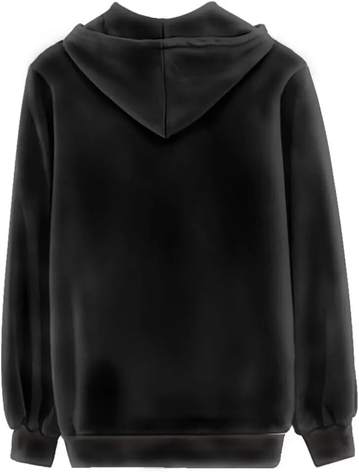 Womens Hooded Sweatshirts Full Zip Up Hoodies Spring Fall Cute Hoodie Outwear With Pockets
