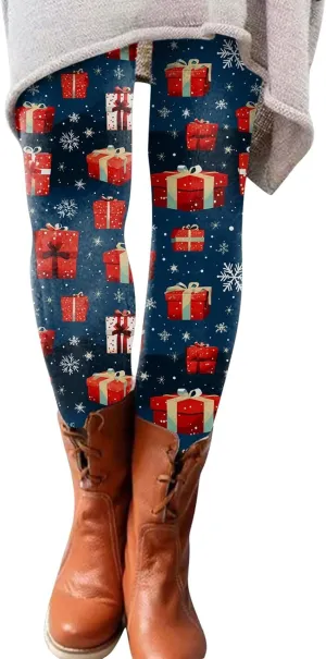 Womens Leggings and Winter Leggings Artistic Splash Printed Soft Stretchy Pants Fleece Lined Pants Women Lined Plus