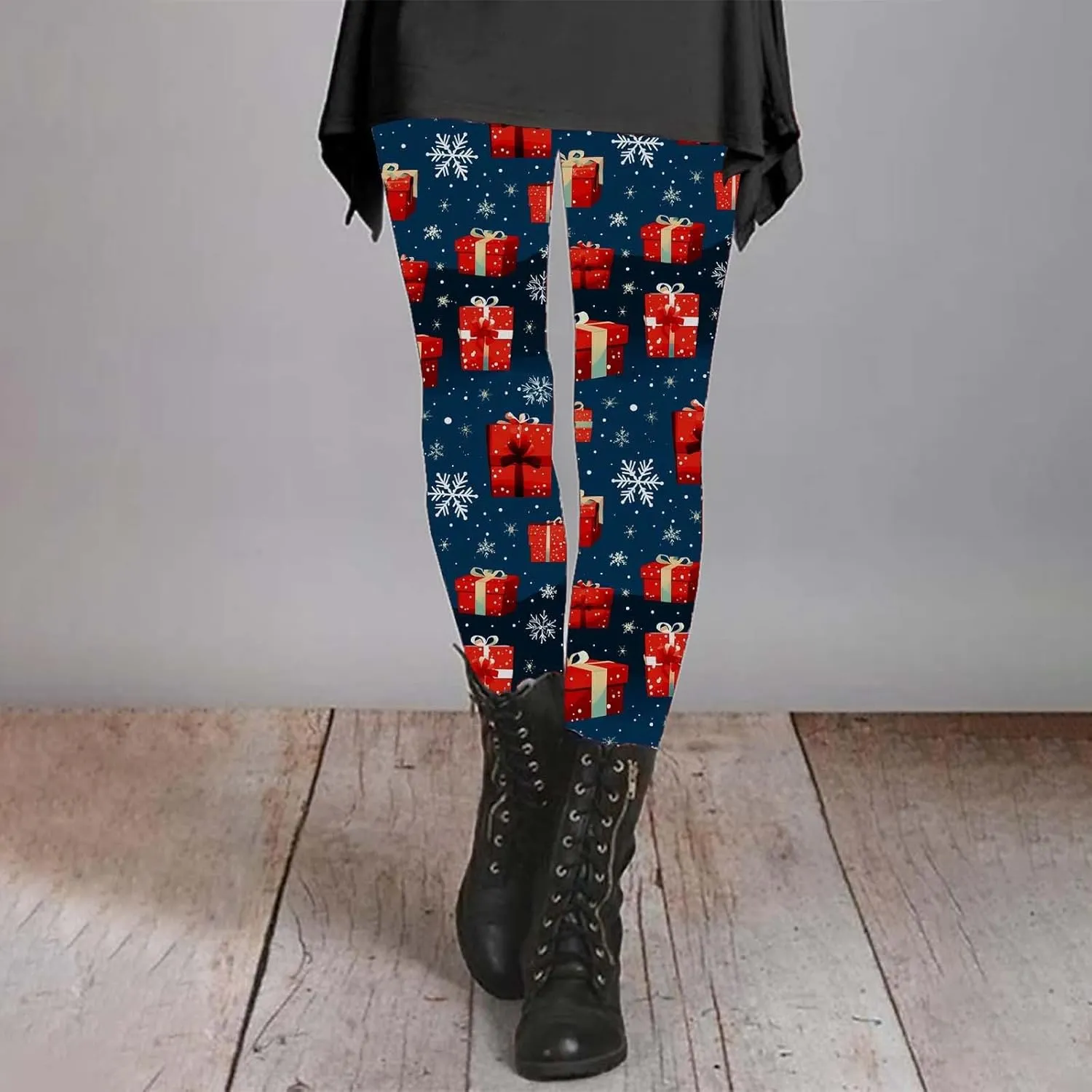Womens Leggings and Winter Leggings Artistic Splash Printed Soft Stretchy Pants Fleece Lined Pants Women Lined Plus