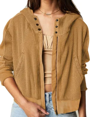 Womens Military Anorak Jackets Safari Utility Zip Up Hoodies Waffle Bomber Shackets