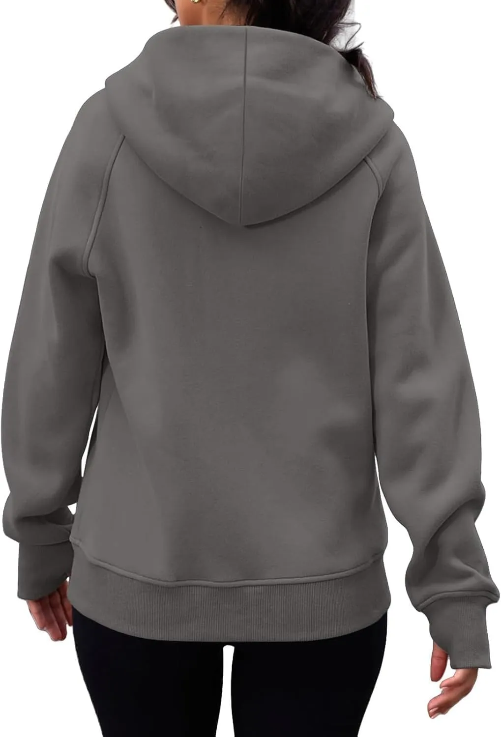 Women's Oversized Sweatshirts Fall Sweaters Zip Up Hoodies Fashion Outfits Fleece Jackets Winter Clothes