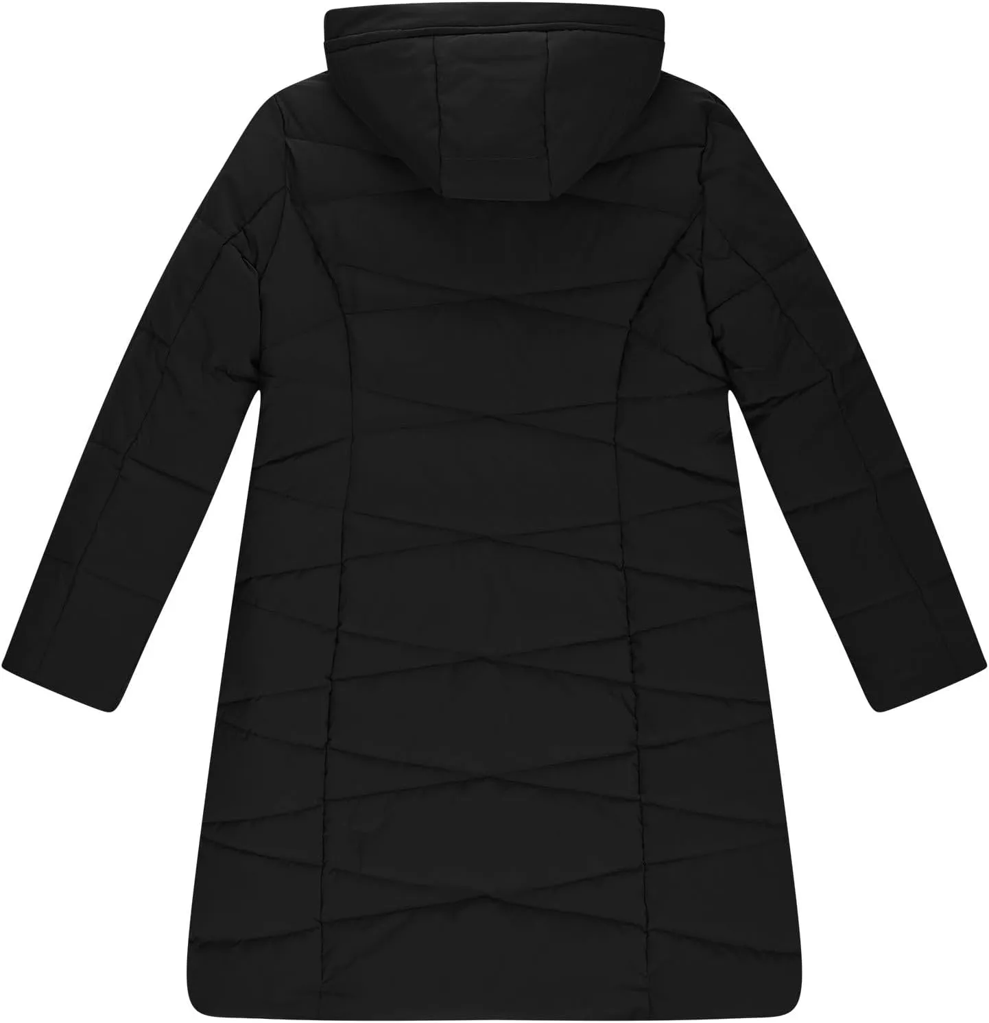Womens Winter Long Coats Trendy Warm Puffer Jacket Sherpa Fleece Lined Down Coat Thicken Hooded Parka Padded Coats