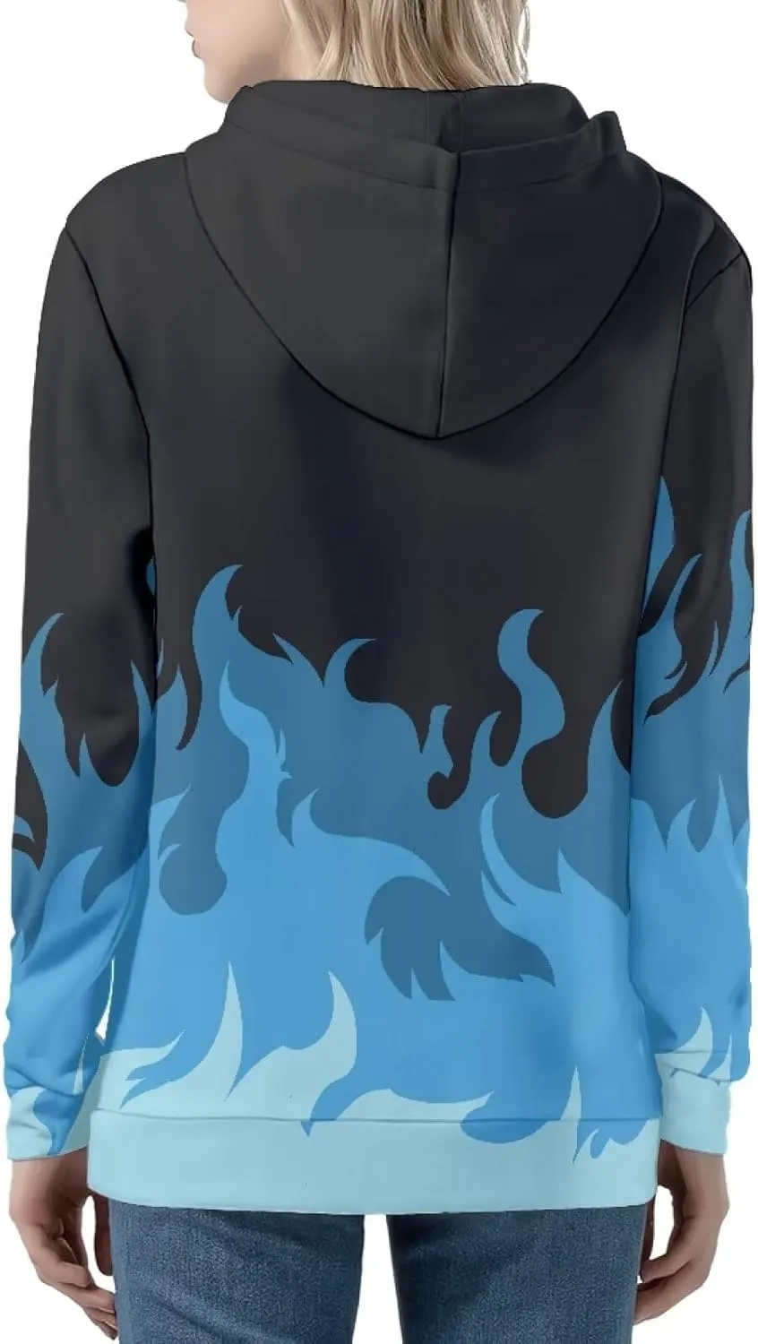 Womens Zip Up Hoodies Long Sleeve Hooded Sweatshirts Oversized Drawstring Hooded Jacket with Pockets
